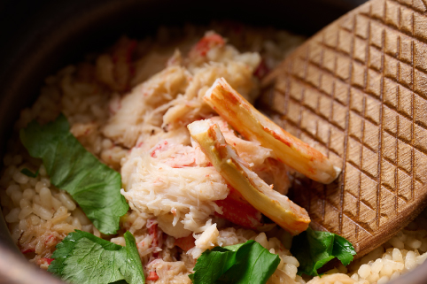 2月：蟹の炊き込みご飯
